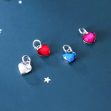 Trustdavis 925 Silver Romantic Heart Necklace for Women Wedding Party