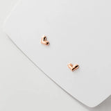 Trustdavis 925 Silver Heart Stud Earrings Wedding Party Jewelry