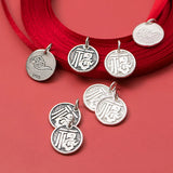Trustdavis 925 Silver Coin Charm Pendant DIY Jewelry DZ247