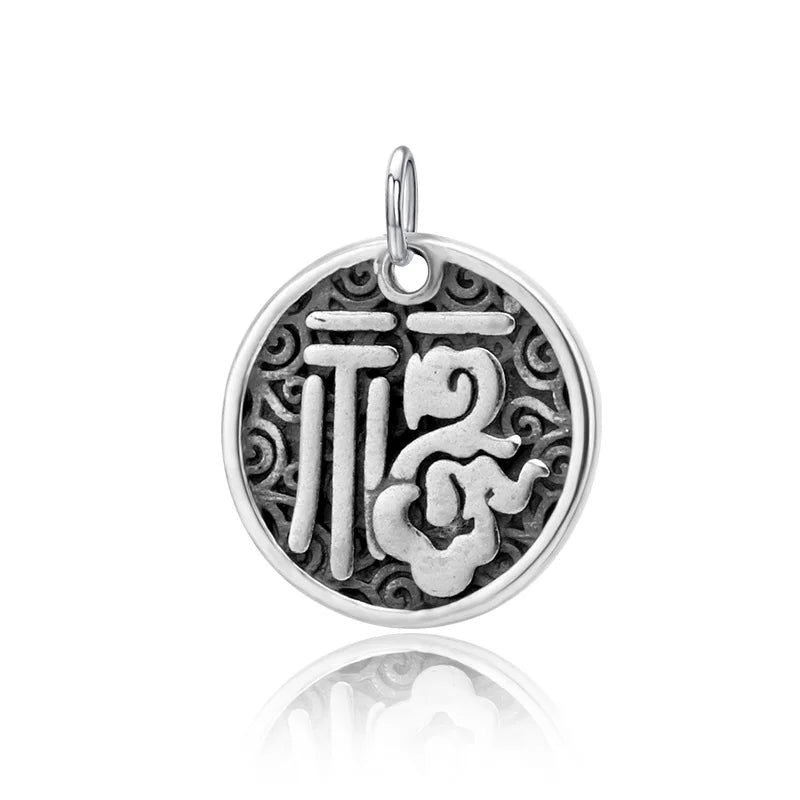 Trustdavis 925 Silver Coin Charm Pendant DIY Jewelry DZ247