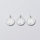 Trustdavis 925 Silver Coin Charm Pendant DIY Jewelry DZ247