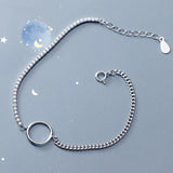 Trustdavis 925 Silver CZ Chain Bracelet Women Wedding S925 Jewelry DA1764