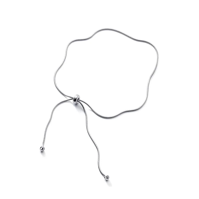 Trustdavis 925 Sterling Silver Snake Chain Anklets Wedding Party Jewelry DA2338