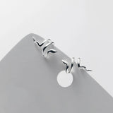 Trustdavis 925 Sterling Silver Snake Ear Cuff Clip Earrings