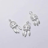Trustdavis 925 Sterling Silver Wish Tree Dream Catcher Charm Pendant Jewelry