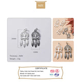 Trustdavis 925 Sterling Silver Wish Tree Dream Catcher Charm Pendant Jewelry