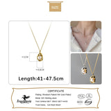 Trustdavis 925 Silver Pearl Beads Chain Necklace Gift