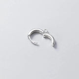 Trustdavis Real 925 Sterling Silver Hoop Earrings DIY Accessories