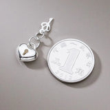Trustdavis 925 Silver Love Heart Lock Key Pendant Jewelry