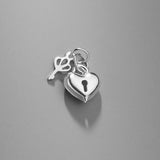 Trustdavis 925 Silver Love Heart Lock Key Pendant Jewelry