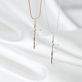 Trustdavis 925 Silver Cross Necklace Women Wedding Party Jewelry DA1389