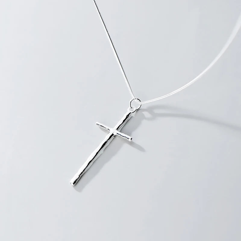 Trustdavis 925 Silver Cross Necklace Women Wedding Party Jewelry DA1389