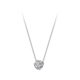 Trustdavis 925 Silver Twist Ball Necklace For Women