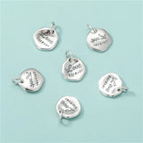 Trustdavis 925 Sterling Silver Retro Irregular Necklace Pendant Square HY344A