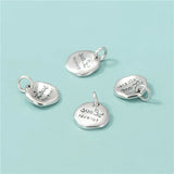 Trustdavis 925 Sterling Silver Retro Irregular Necklace Pendant Square HY344A