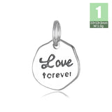 Trustdavis 925 Sterling Silver Retro Irregular Necklace Pendant Square HY344A