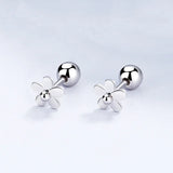 Trustdavis 925 Sterling Silver Stud Earrings for Girls Women