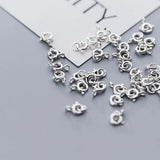 Trustdavis 925 Sterling Silver 5mm Spring Clasp Bracelet Necklace with Loop DIY