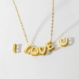 Trustdavis 925 Silver Letter Pendant DIY Accessories Women Wedding