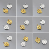 Trustdavis 925 Silver Heart Love Letter Pendant DIY Jewelry