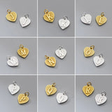 Trustdavis 925 Silver Heart Love Letter Pendant DIY Jewelry