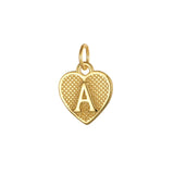 Trustdavis 925 Silver Heart Love Letter Pendant DIY Jewelry
