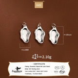 Trustdavis 925 Silver Geometric Charm Pendant DIY Necklace