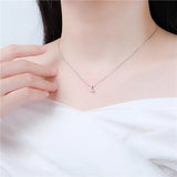 Trustdavis 925 Silver Sweet 26 Letter CZ Pendant Wedding Fine Jewelry