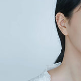 Trustdavis Silver Beads Clip Earrings Ear Cuff For Women