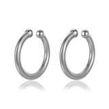 Trustdavis Silver Beads Clip Earrings Ear Cuff For Women