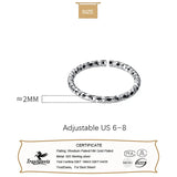 Trustdavis 925 Silver Gypsophila Opening Ring for Women DG0203