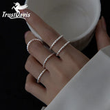 Trustdavis 925 Silver Gypsophila Opening Ring for Women DG0203