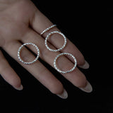 Trustdavis 925 Silver Gypsophila Opening Ring for Women DG0203