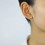 Trustdavis 925 Silver Water Drop Charm Stud Earrings Wedding Jewelry
