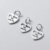 Trustdavis 925 Sterling Silver Heart Love Charm Pendant DIY Accessories