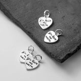 Trustdavis 925 Sterling Silver Heart Love Charm Pendant DIY Accessories