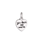 Trustdavis 925 Sterling Silver Heart Love Charm Pendant DIY Accessories