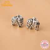 Trustdavis 925 Sterling Thai Silver Elephant Charm Pendant DIY Jewelry DZ181