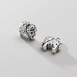 Trustdavis 925 Sterling Thai Silver Elephant Charm Pendant DIY Jewelry DZ181