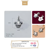 Trustdavis 925 Sterling Thai Silver Sweet Mouse Charm Pendant