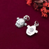 Trustdavis 925 Sterling Thai Silver Sweet Mouse Charm Pendant