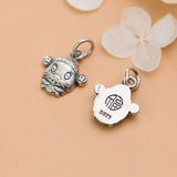 Trustdavis 925 Sterling Thai Silver Sweet Mouse Charm Pendant