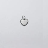 Trustdavis Real 925 Thai Silver Heart Love Charm Pendant DIY Accessories