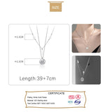 Trustdavis 925 Silver Cross Coin Pendant Necklace For Women