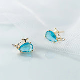 Trustdavis Silver Animal Stud Earrings Set Teen Gift Jewelry