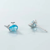 Trustdavis Silver Animal Stud Earrings Set Teen Gift Jewelry