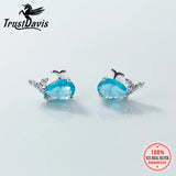 Trustdavis Silver Animal Stud Earrings Set Teen Gift Jewelry