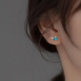 Trustdavis Silver Animal Stud Earrings Set Teen Gift Jewelry