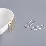 Trustdavis 925 Silver Paper Clip Pin Ear Hook Earrings