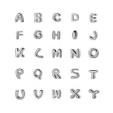 Trustdavis S925 Sterling Silver Alphabet Pendant DIY Necklace